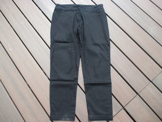 Pantalon toile noir T40_5€