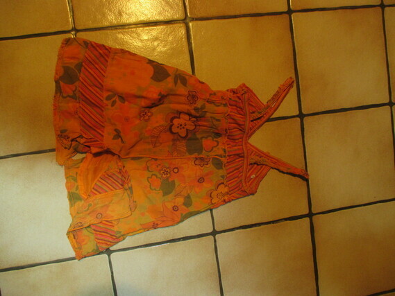 IKKS robe orange 5€ (2)