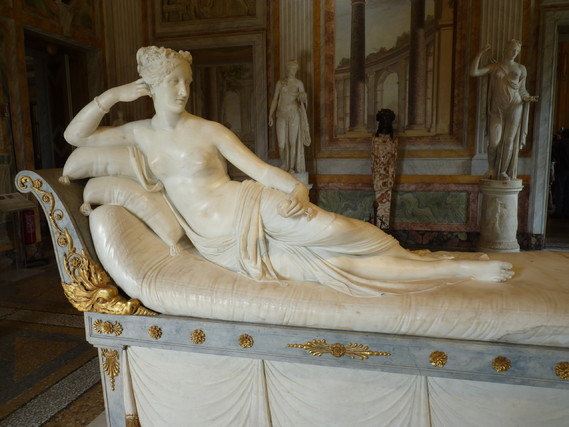 statue portrait de Paolina Borghese Bonaparte d' Antonio Canova (2)