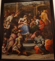 musee vatican Raffaellino del Colle  L'Adoration des Mages peinture