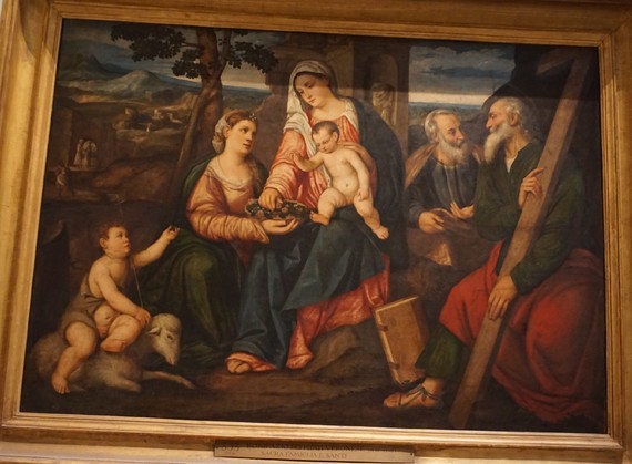 musee vatican veronese sacra famiglia con santi