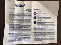 notice sérum Signal Sensibilité émail Repair (recto) avec mode d'emploi