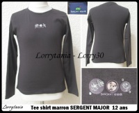 12A T shirt ML SERGENT MAJOR 4,50 € marron