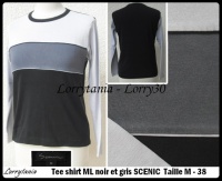 T38 T shirt noir gris SCENIC 3 €