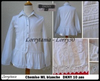 10A Chemise blanche DKNY 12 €