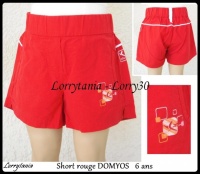 6A Short rouge DOMYOS 3 €