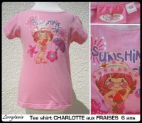 6A T shirt rose CHARLOTTE 4,50 €