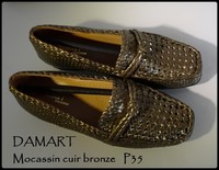 P35 macassin cuir bronze DAMART2