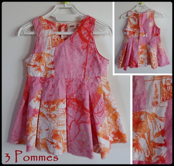 18M robe rose orange 3POMMES 5 €