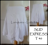 T40-42 Jupe blanche SUD EXPRESS 7 €