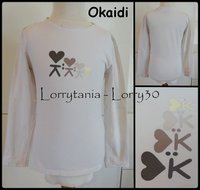 8A Tee shirt OKAIDI 3 € blanc