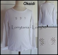 10A T shirt OKAIDI 3 € blanc