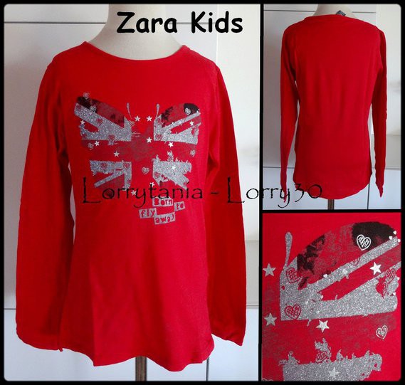 10A T shirt ZARA 5 € rouge papillon VENDU