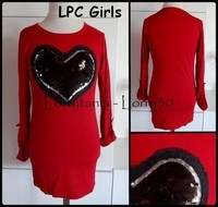 10A T shirt rouge Coeur LPC Girls 3 € VENDU