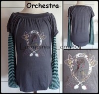 10A Tshirt ORCHESTRA 4 € ML rayé VENDU