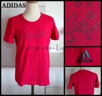 14A T shirt MC ADIDAS 6 € rose et gris