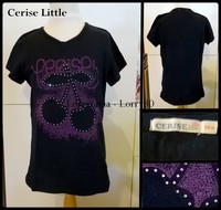 10A T shirt CERISE Little 7 € noir violet