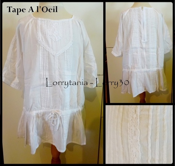 10A Blouse TAO 5 € blanche M3/4