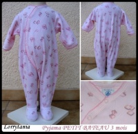 3m Pyjama PETIT BATEAU 5 € (rose1)