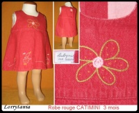 3m robe rouge CATIMINI