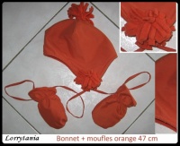 47 Bonnet Moufle 2 € orange