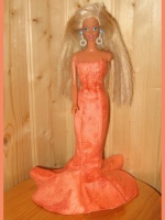 Barbie robe orange