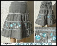 5A Jupe velours IN EXTENSO