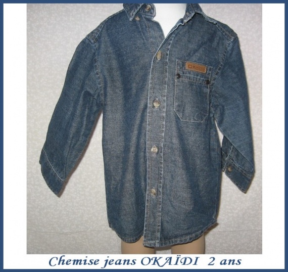 2A_chemise jeans OKAIDI 3,50 €