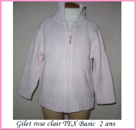2A Gilet rose TEX  2 €