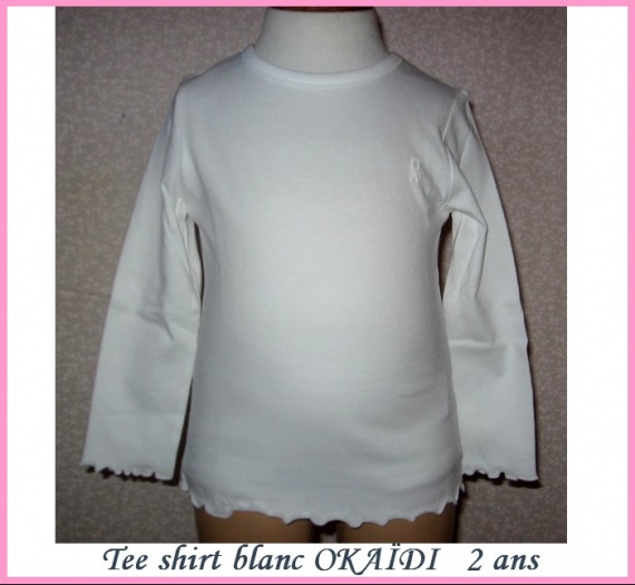 2A T shirt blanc OKAIDI neuf 4 €