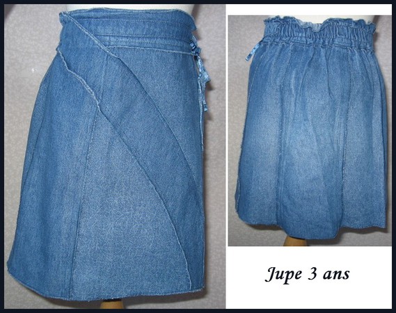 3A Jupe jeans fin 1 €