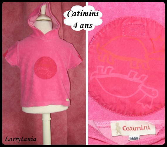 4A Tshirt CATIMINI 4,50 € rose capuche