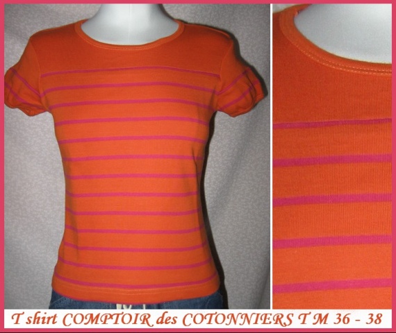 T36_38 Tshirt Comptoire des Cotonniers  3,50 €