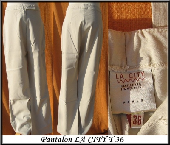 T36 Pantalon beige LA CITY 4 €