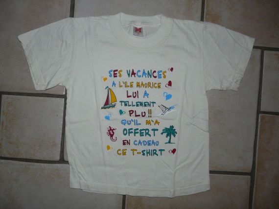 Tshirt Ile Maurice neuf 3,50€