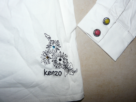 détails chemisier Kenzo
