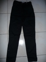 pantalon rayé noir pimkie taille 42 12€