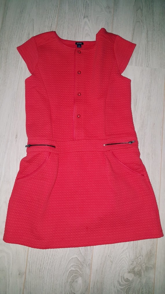 robe matelassé rouge kiabi fille 10 ans