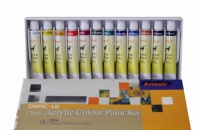 Boîte de 12 tubes de peinture acrylique  4,50€