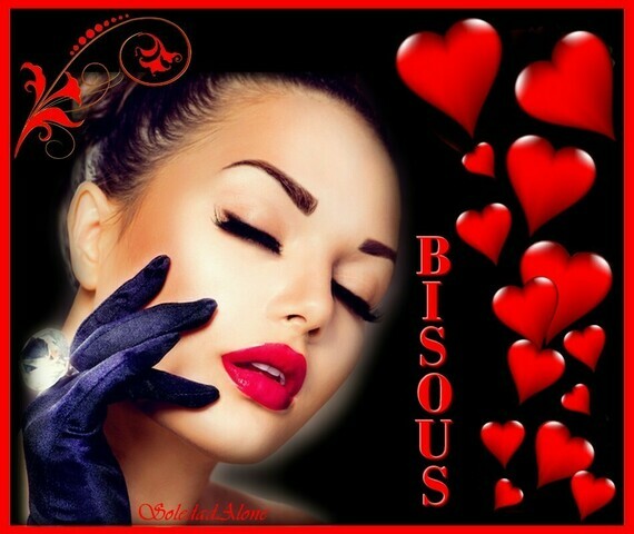 Bisous Coeurs rouges