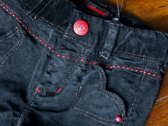 12 mois - Pantalon velours noir Catimini Jenny's shop hiver 2013-2014
