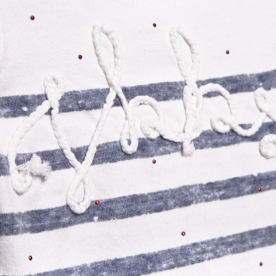 Tee shirt marinière bébé fille IKKS collection été 2014 - 2 ans