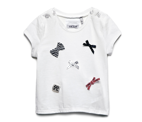 2 ans IKKS tee shirt top noeuds bébé fille - été 2014