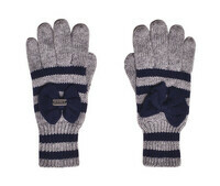 IKKS gants gris marine gris