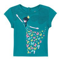 3 ans-Tee-Shirt turquoise Catimini - Spirit Graphic Princesse Papillon