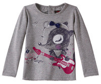 3 ans - tee shirt gris chiné Catimini Urban Global mix rock for ever mascotte souris