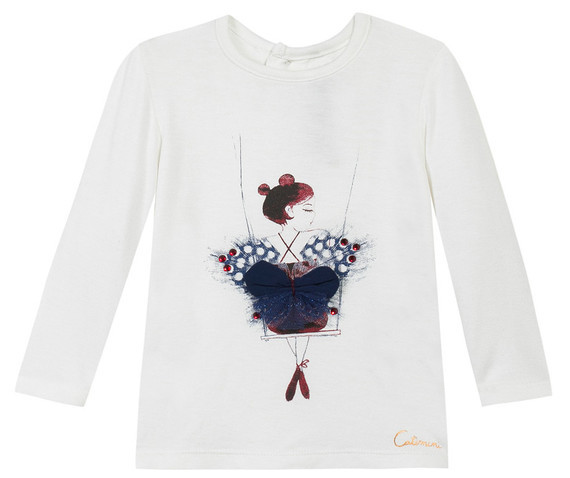 4 ans Catimini Couture Exception - Tee-Shirt Fée Papillon danseuse étoile NEUF ÉTIQUETÉ
