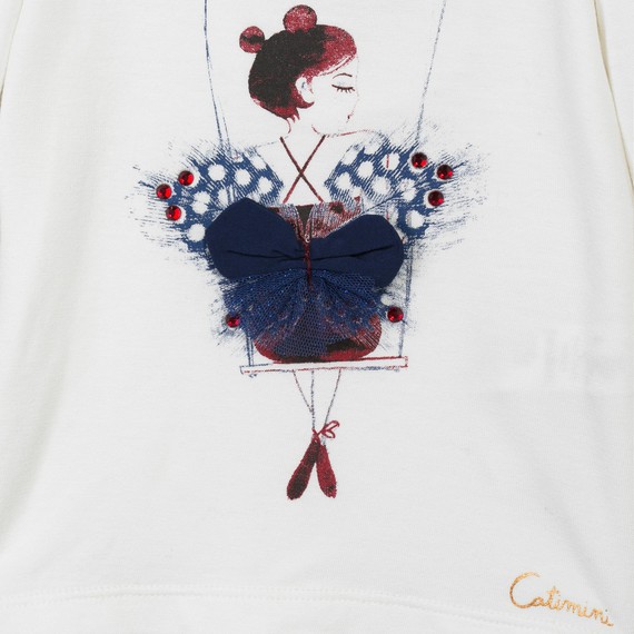 4 ans Catimini Couture Exception - Tee-Shirt Fée Papillon danseuse étoile