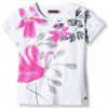 4 ANS Catimini Tee-shirt kid fille Imprimé Flamant Fleur