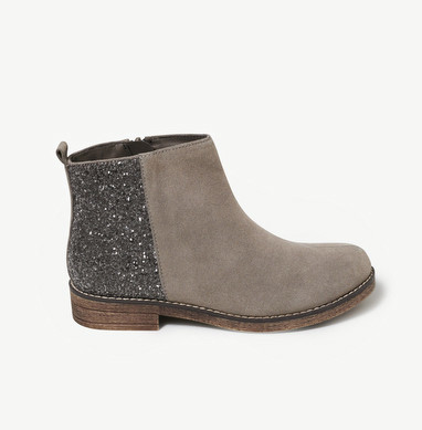 POINTURE 24 TAO BOOTS BRIGHT PAILLETÉES GREY STRASS